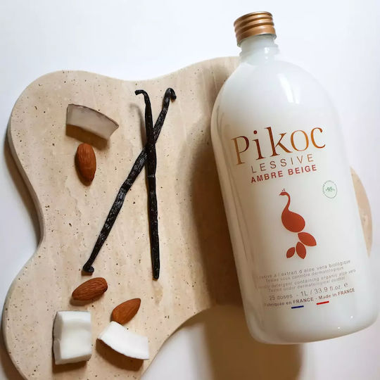 Pikoc Lichid Detergent pentru Sensibil, Culori & Alb Haine 1lt (30 Cupe de măsurare)
