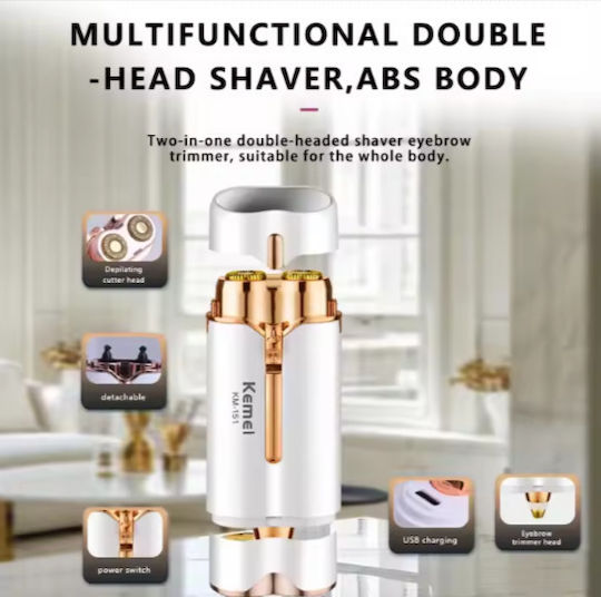 Kemei Km-151 Rotating Electric Shaver Face / Body Rechargeable / Corded