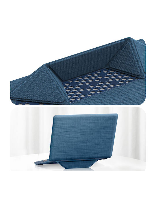 Avizar Macbook Pro 16" Fabric Case Foldable Magnetic Stand Blue