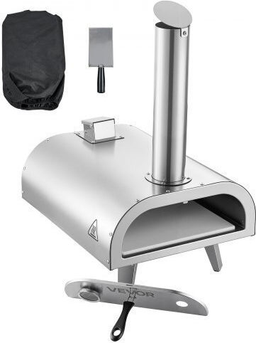 Vevor Pizzaofen Holz Silver