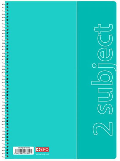 +Efo Spiral Notebook Ruled A4 150 Sheets 5 Subjects 1pcs (Μiscellaneous Designs)