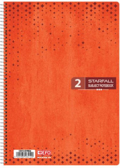 +Efo Spiral Notebook Ruled A4 120 Sheets 4 Subjects 1pcs (Μiscellaneous Designs)