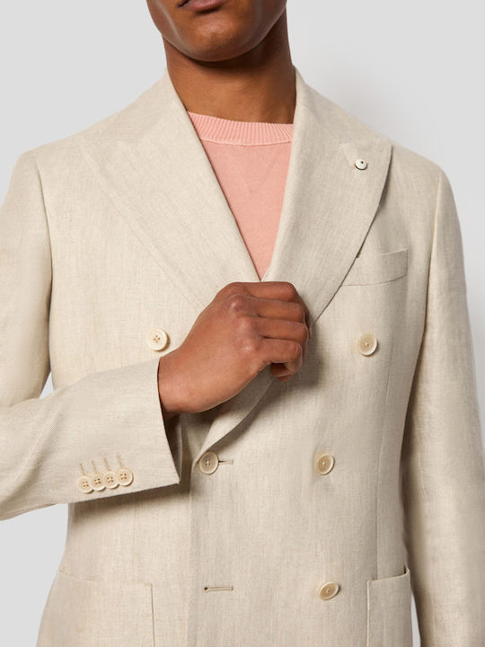 Men's Suit Jacket Beige