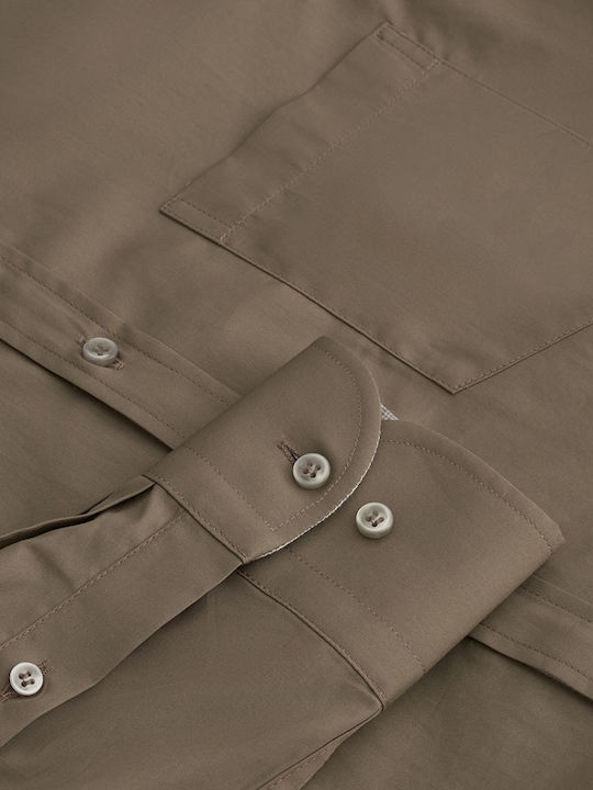 Дълъг ръкав Риза Beige