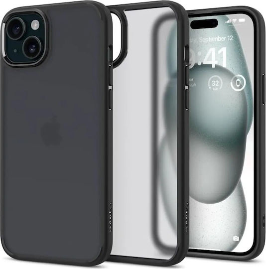 Spigen Ultra Hybrid Back Cover Plastic 2mm Frost Black (iPhone 15)