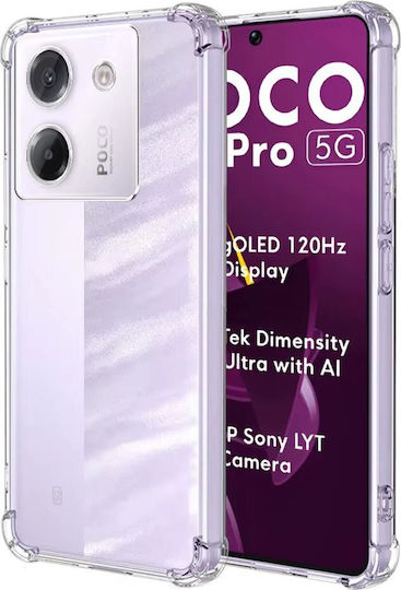 Techsuit Umschlag Rückseite Silikon Transparent (Poco M7 Pro)