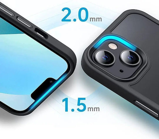 Tech-Protect Magmat MagSafe Umschlag Rückseite Kunststoff / Silikon 2mm Matte Black (Galaxy S23 Ultra)