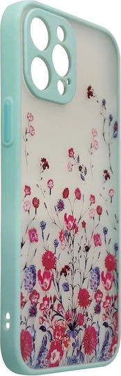 Hurtel Design Back Cover Σιλικόνης Flower Light Blue (iPhone 12 / 12 Pro)