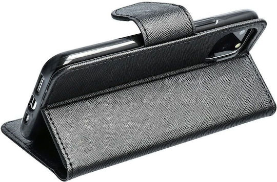 Fancy Wallet Δερματίνης Μαύρο (Galaxy A10)