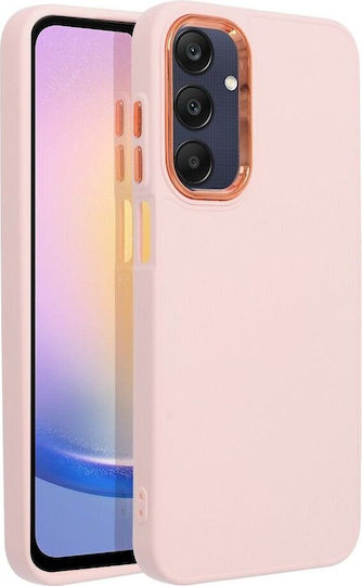 Samsung Umschlag Rückseite Kunststoff Rosa (Samsung A25)