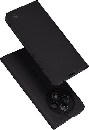Techsuit Buchen Sie Silikon / Synthetisches Leder Schwarz (Oppo Reno12 F, Oppo Reno12 FS)