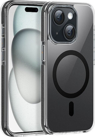 Hoco AS6 Back Cover Silicone 2mm Transparent Black (iPhone 15 Plus)