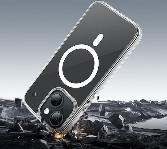 Hoco AS6 Back Cover Silicone 2mm Transparent Black (iPhone 15 Plus)