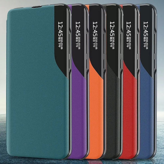 Hurtel Eco Leather View Book Piele artificială Negru (Galaxy A02s)