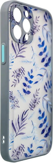 Hurtel Design Back Cover Σιλικόνης Flower Dark Blue (iPhone 12 Pro Max)