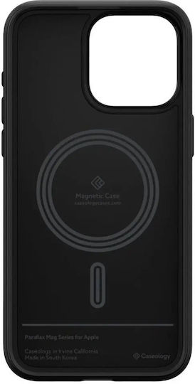 Caseology Parallax Mag Back Cover Σιλικόνης Matte Black (iPhone 15 Pro)