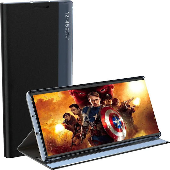 Hurtel Sleep Book Δερματίνης Μαύρο (Redmi Note 12 5G / Poco X5 5G)