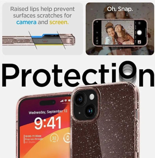 Spigen Ultra Hybrid Mag Задна корица Пластмаса розов кварц (iPhone 15 Plus)