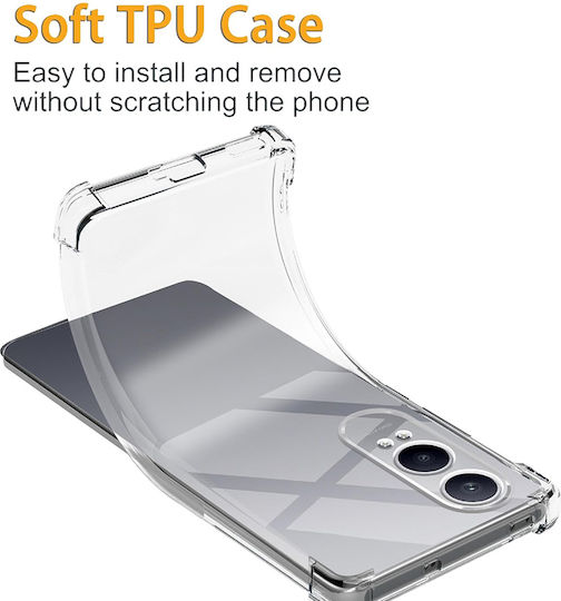 Techsuit Shockproof Clear Umschlag Rückseite Silikon Transparent (OnePlus Nord CE 4 Lite)