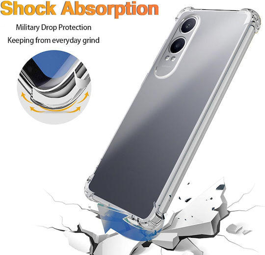 Techsuit Shockproof Clear Umschlag Rückseite Silikon Transparent (OnePlus Nord CE 4 Lite)