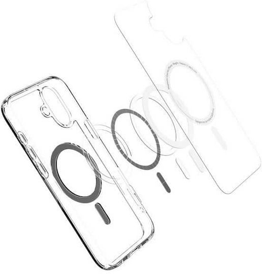 Spigen Ultra Hybrid MagFit Back Cover Plastic / Silicone 2mm Black (iPhone 16)