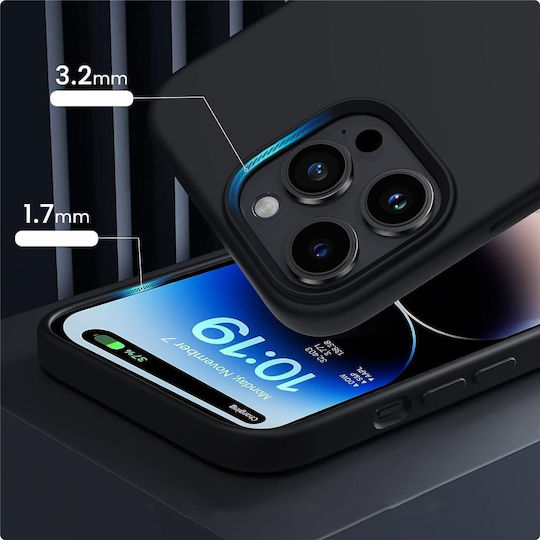 Tech-Protect Back Cover Σιλικόνης Μαύρο (iPhone 13)