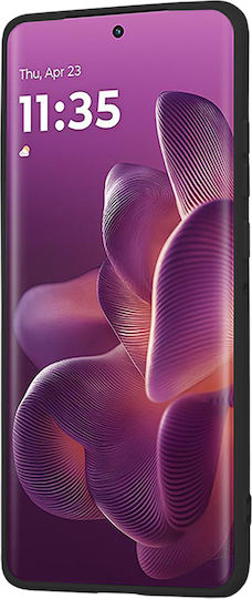 Techsuit Umschlag Rückseite Silikon Schwarz (Motorola Edge 60 Pro - Techsuit)