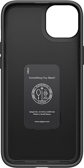 Spigen Thin Fit Back Cover Plastic / Silicone 1.55mm Black (iPhone 15 Plus)