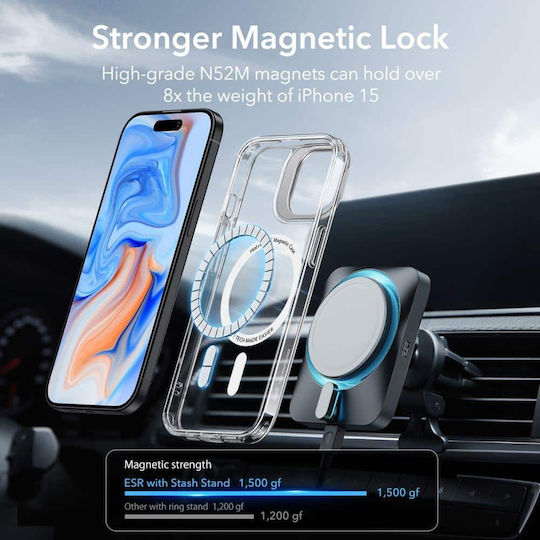 ESR Back Cover Μεταλλικό 1.3mm Διάφανο (iPhone 15 Plus)