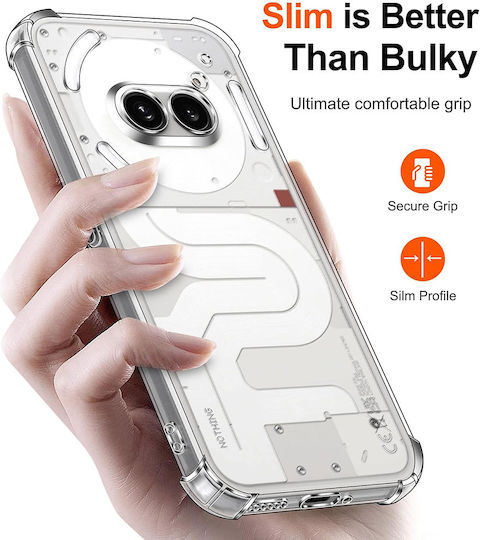 Techsuit Umschlag Rückseite Silikon Transparent (Nothing Phone (3a) Pro)