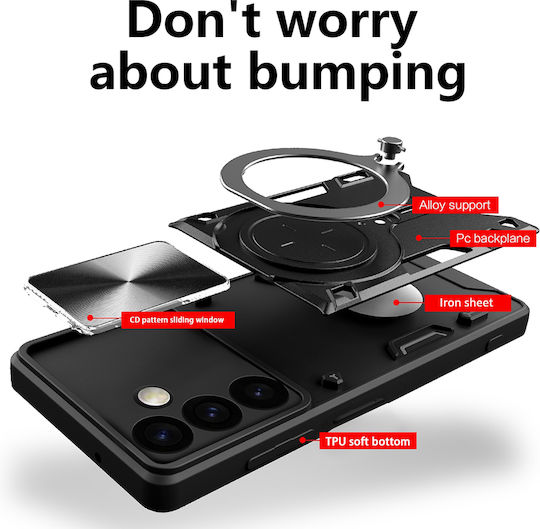 Techsuit Back Cover Metallic Black (Oppo A5 Pro)