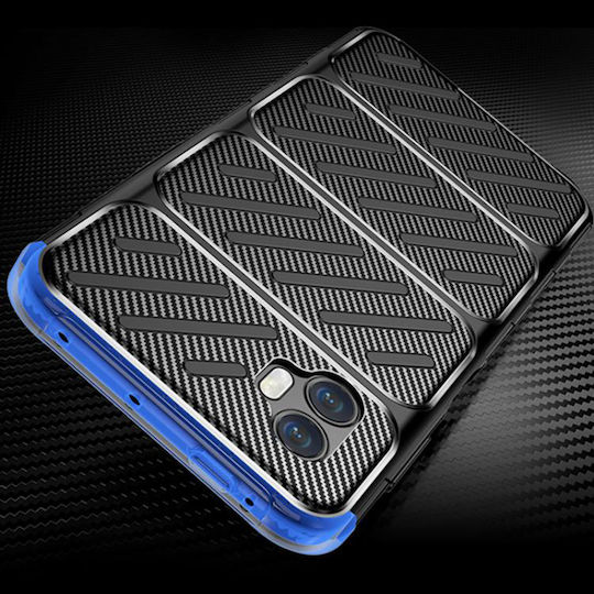 Techsuit Carbon Back Cover Silicone Black (Galaxy XCover7)