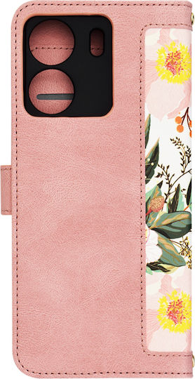 Techsuit Umschlag Rückseite Silikon Rosa (Xiaomi Redmi 13C, Poco M6, C65)