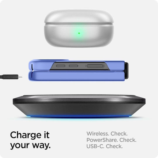 Spigen Airskin Back Cover Silicon Cornflower Blue (Galaxy Z Flip4)