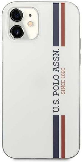 U.S. Polo Assn. Tricolor Back Cover Πλαστικό Λευκό (iPhone 12 mini)