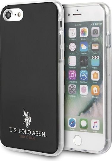 U.S. Polo Assn. Small Horse Back Cover Σιλικόνης Μαύρο (iPhone SE 2022/2020)
