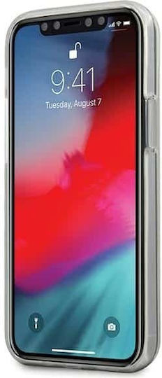 U.S. Polo Assn. Shiny Big Logo Back Cover Silicone White (iPhone 12 mini)