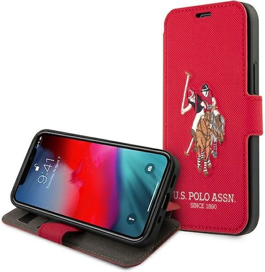 U.S. Polo Assn. Embroidery Collection Buchen Sie Synthetisches Leder Mehrfarbig (iPhone 12 / 12 Pro)
