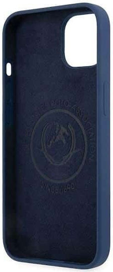 U.S. Polo Assn. Silicone Logo Back Cover Silicone Navy Blue (iPhone 13 mini)