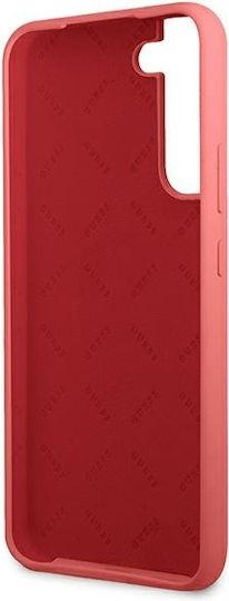 Guess Metal Logo Script Back Cover Σιλικόνης Φούξια (Galaxy S22+ 5G)