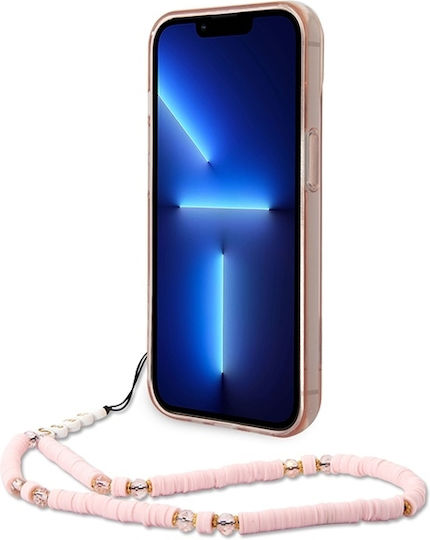 Guess Umschlag Rückseite Kunststoff Pink / Pink (iPhone 14 Plus)
