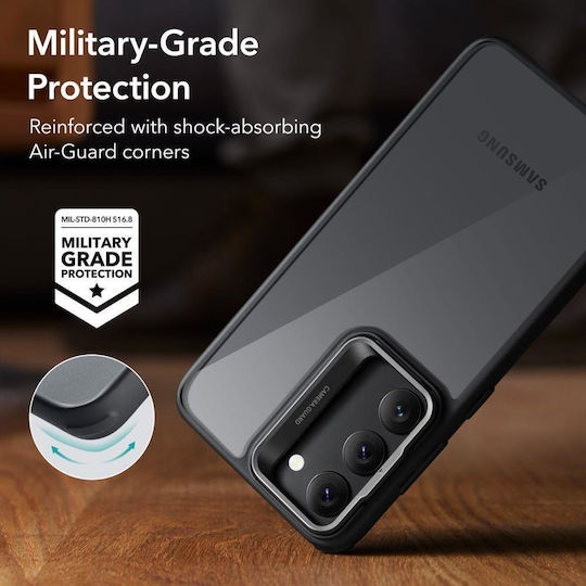ESR Classic Kickstand Umschlag Rückseite Silikon 1.2mm Clear/Black (Galaxy S23+)