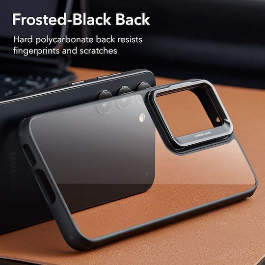 ESR Classic Kickstand Umschlag Rückseite Silikon 1.2mm Clear/Black (Galaxy S23+)