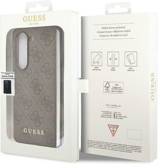 Guess Umschlag Rückseite Metallisch Braun (Galaxy Z Fold5)