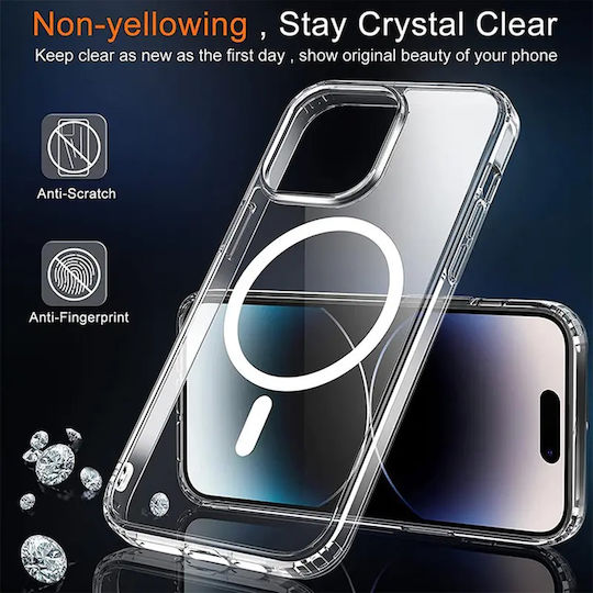 Techsuit Защитна Задна корица Силикон Прозрачен (iPhone 15 Pro)