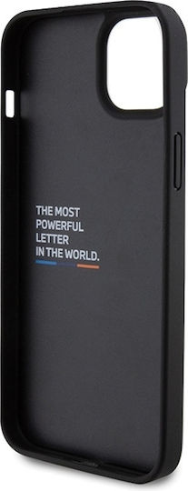 BMW Back Cover Δερμάτινο Μαύρο (iPhone 15 Plus)