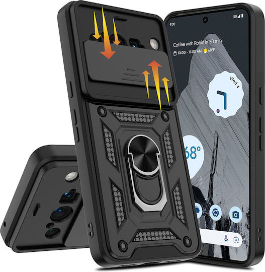 Techsuit Shield Задна корица Пластмаса / Силикон Черен (Google Pixel 8 Pro)