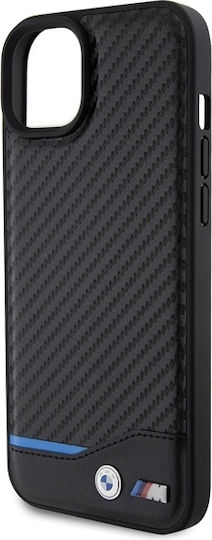 BMW Back Cover Δερμάτινο Μαύρο (iPhone 15 Plus)