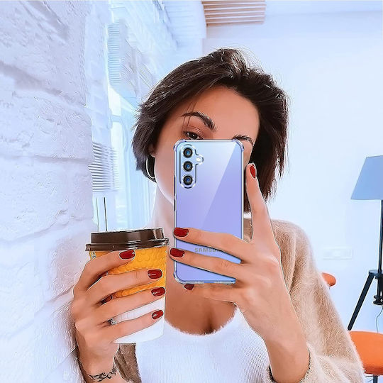 Techsuit Shockproof Clear Back Cover Σιλικόνης Διάφανο (Samsung Galaxy A15)