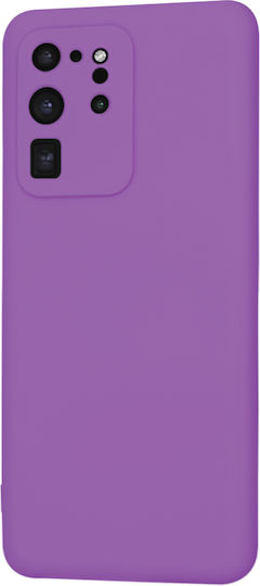 Techsuit Umschlag Rückseite Silikon Lila (Galaxy S20 Ultra)
